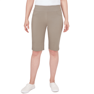 Petite Ruby Rd. Key Items Pull On Tech Bermuda Shorts