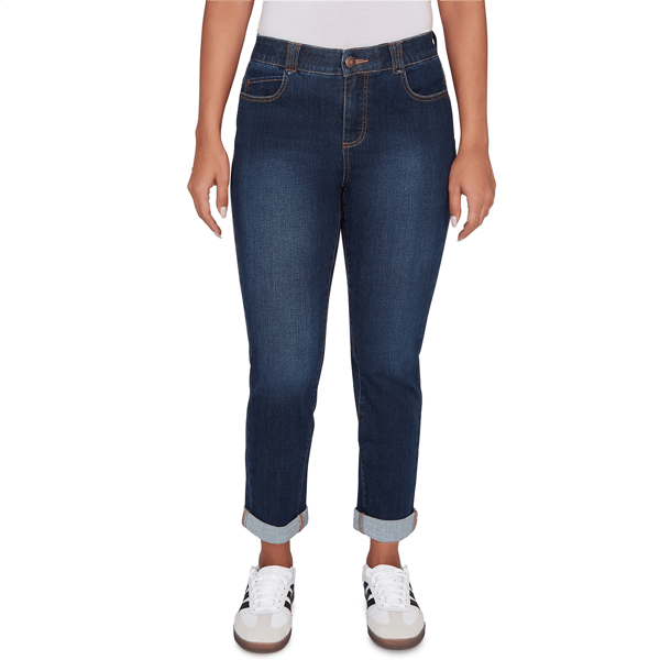 Petite Ruby Rd. Key Items Premium Stretch Denim Girlfriend Jeans