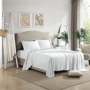 Swift Home Ruffle Hem 4pc. Lightweight Microfiber Sheet Set