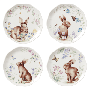 Lenox(R) Butterfly Meadow(R) Bunny Accent Plates - Set of 4