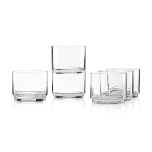 Lenox(R) Tuscany Classics Stackable Clear Short Glasses - Set of 6