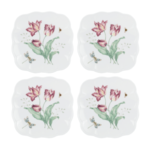 Lenox(R) Butterfly Meadow(R) Square Accent Plates - Set of 4