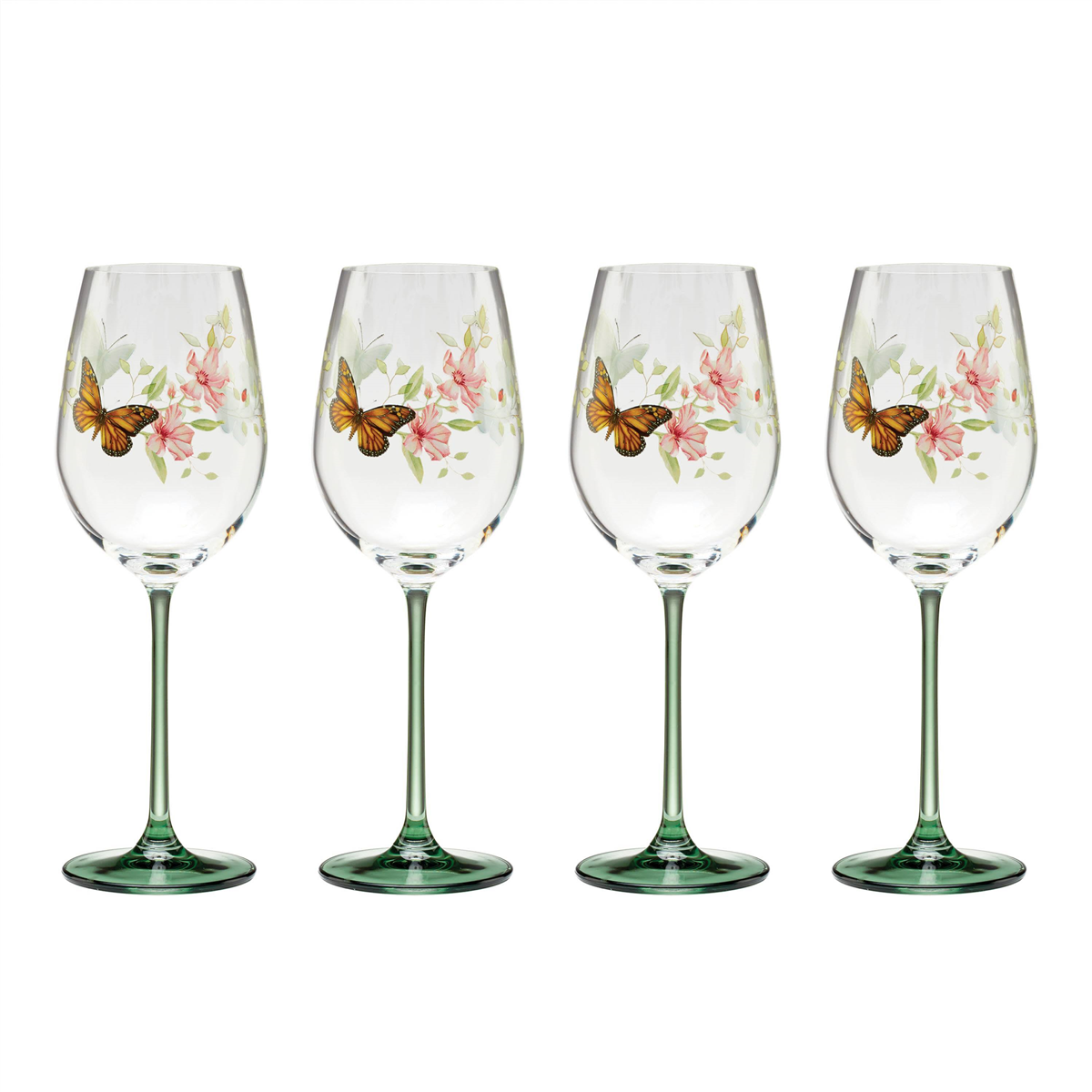 Lenox Butterfly Meadow Wine Glasses, Set of 4 - Multi