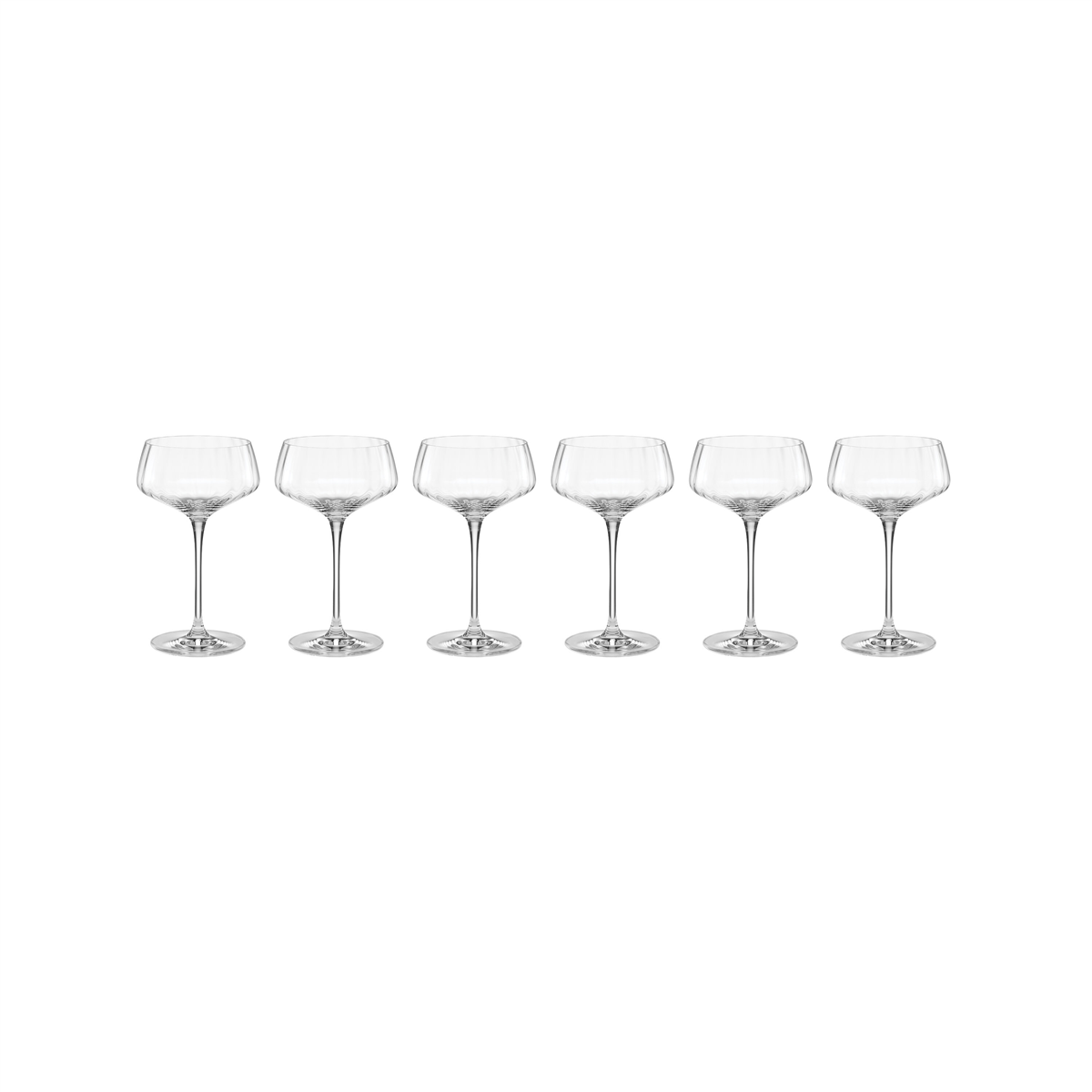 Lenox(R) Tuscany Classics Angled Optic Coupe Glasses - Set of 6