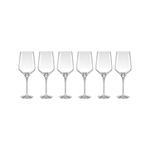 Lenox(R) Tuscany Classics Angled Optic Wine Glasses - Set of 6