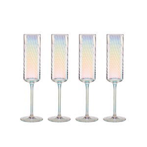 Lenox(R) Tuscany Classics Iridescent Flute Glasses - Set of 4