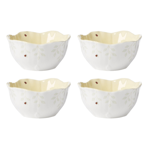 Lenox(R) Butterfly Meadow(R) Floral Yellow Dessert Bowls
