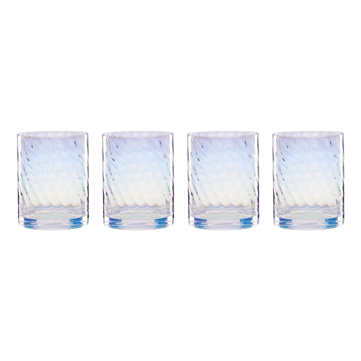 Lenox Tuscany Classics Iridescent Double Old Fashioned Glasses, Set of 4 - Clear