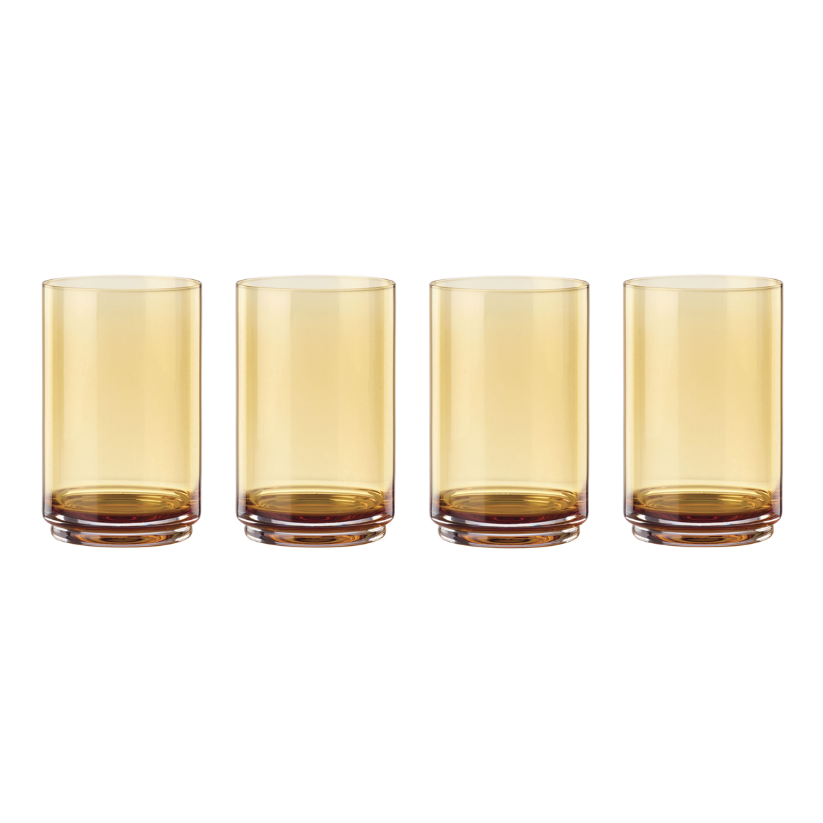 Lenox Tuscany Classics Stackable Cooler Glasses, Set of 4 - Orange