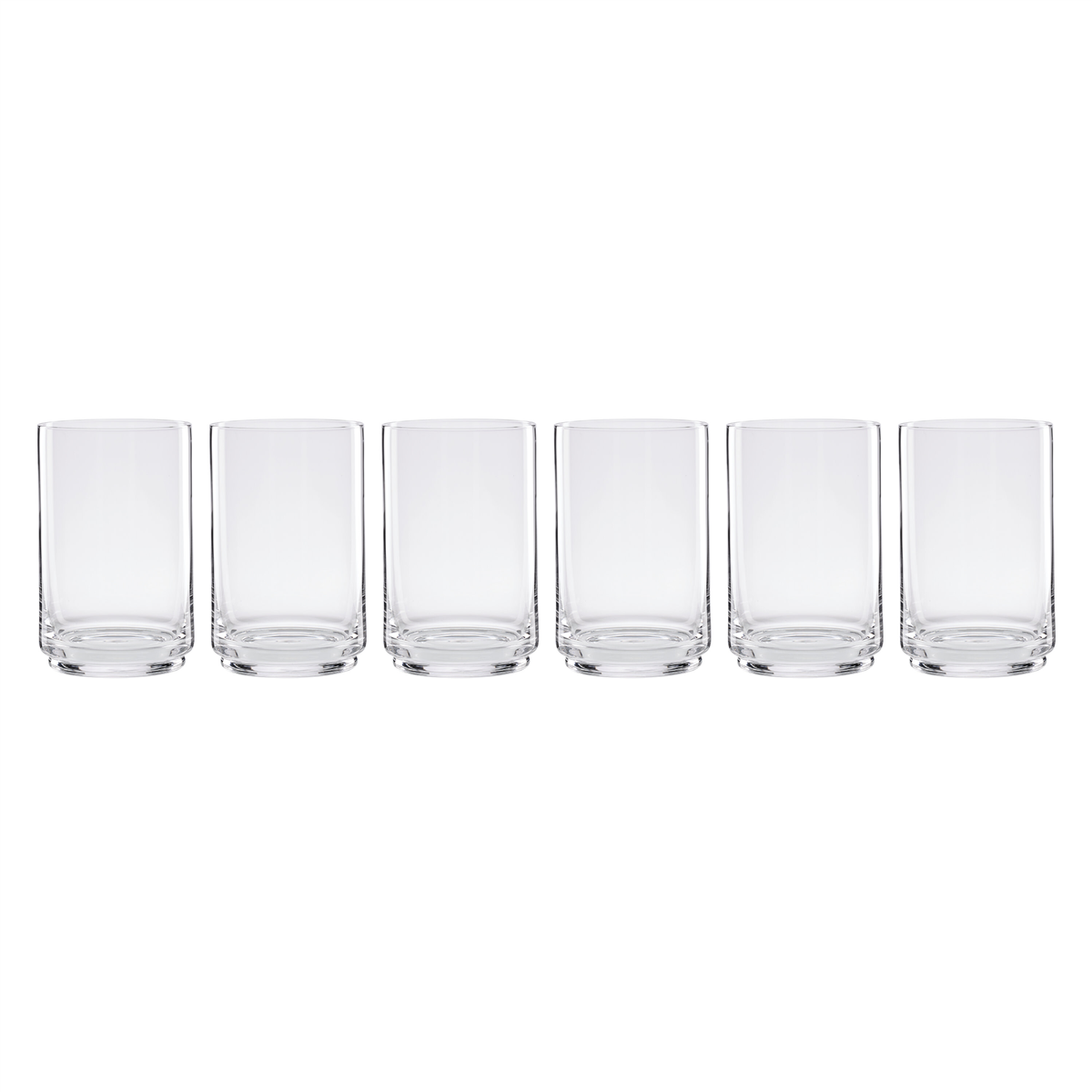 897839 Tuscany Classics Stackable Glass Coolers, Clear - Set of 6