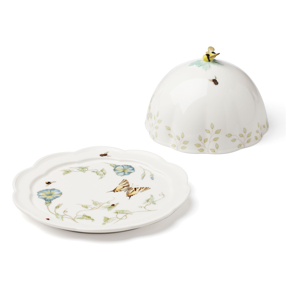 Lenox(R) Butterfly Meadow(R) Covered Butter Dish