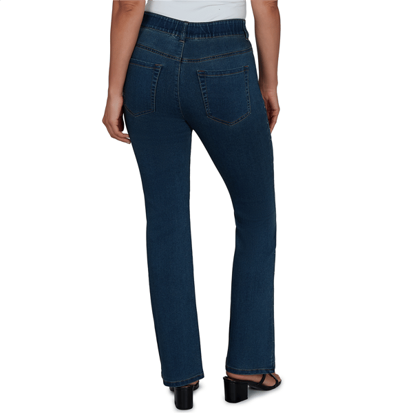 Plus Size Skyes the Limit Icy Blue Sparkle Bootcut Jeans alternate view