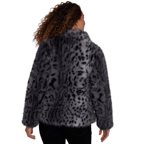 Petite Skyes the Limit Icy Blue Sparkle Leopard Jacket alternate view