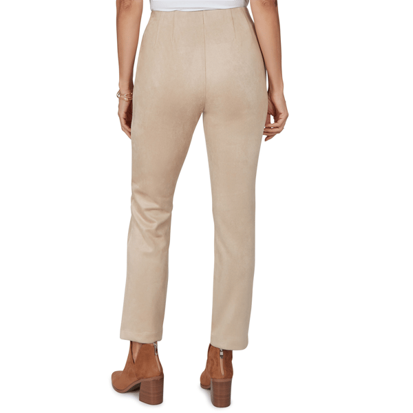 Womens Skyes the Limit Champagne Holiday Faux Suede Pants alternate view