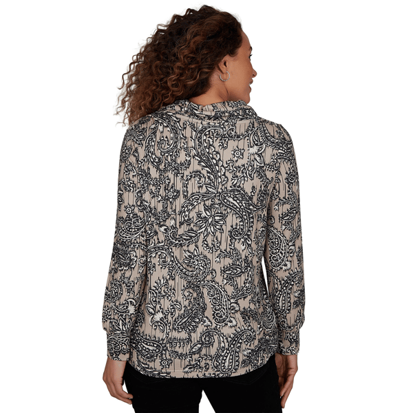 Womens Skyes the Limit Champagne Holiday Paisley Sweater alternate view