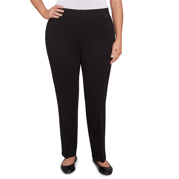Plus Size Skyes the Limit Essentials Pull On Straight Leg Pants