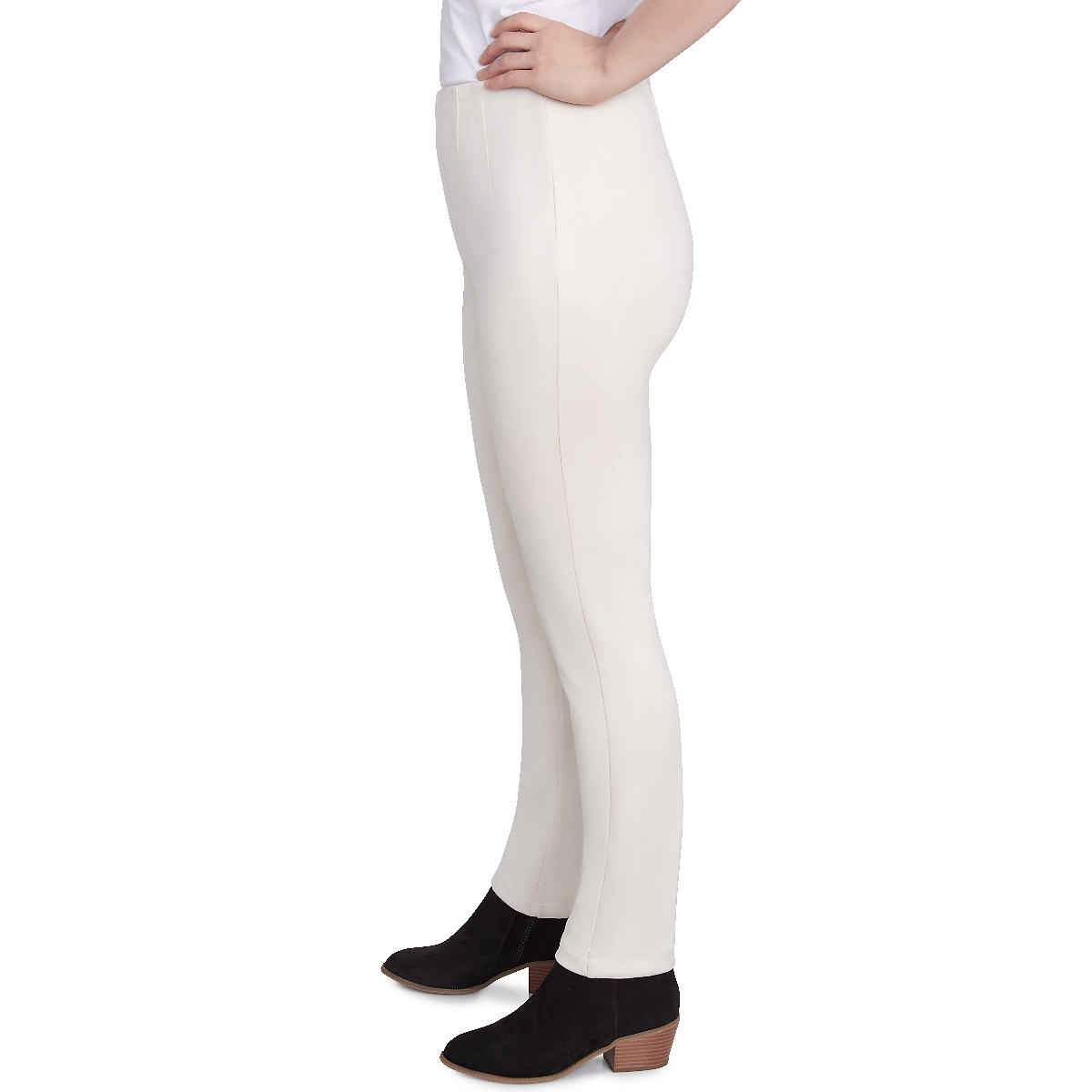 Womens Skye's The Limit Entertaining Suede Solid Pull-On Pants