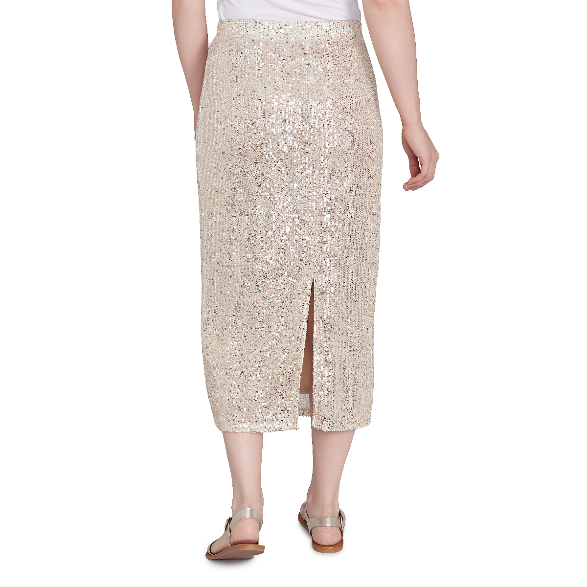 Womens Skye's The Limit Entertaining Sequined Pull-On Skirt