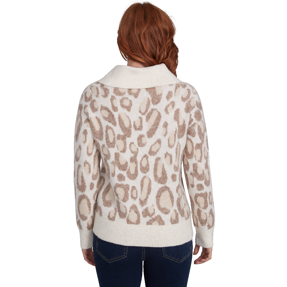 Plus Size Skye's The Limit Entertaining Animal Cowl Sweater