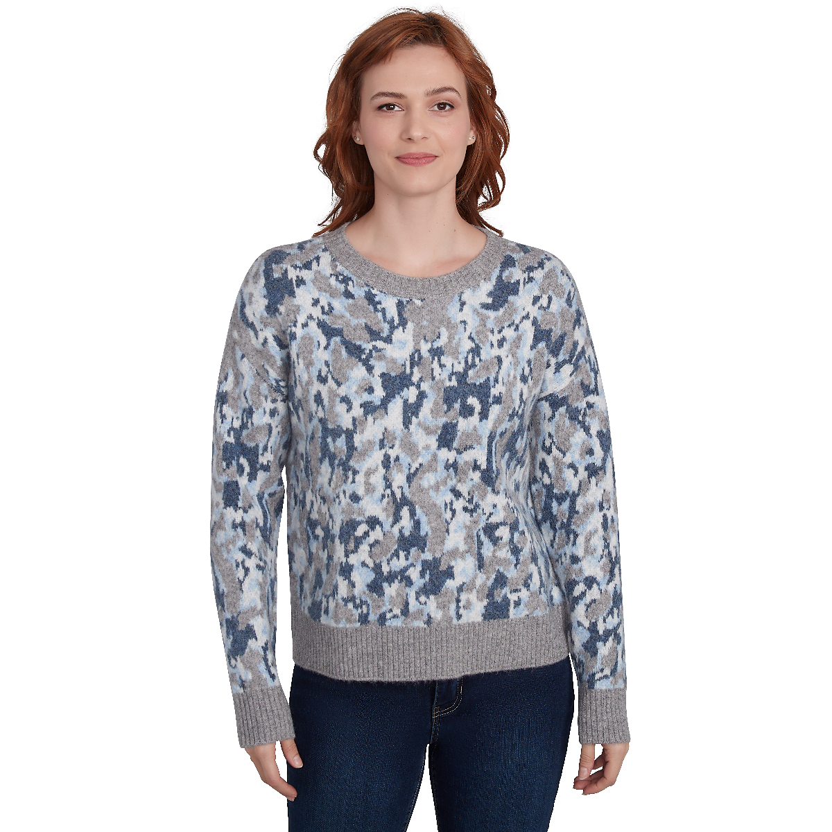 Womens Skye's The Limit Home For The Holidays Jacquard Sweater