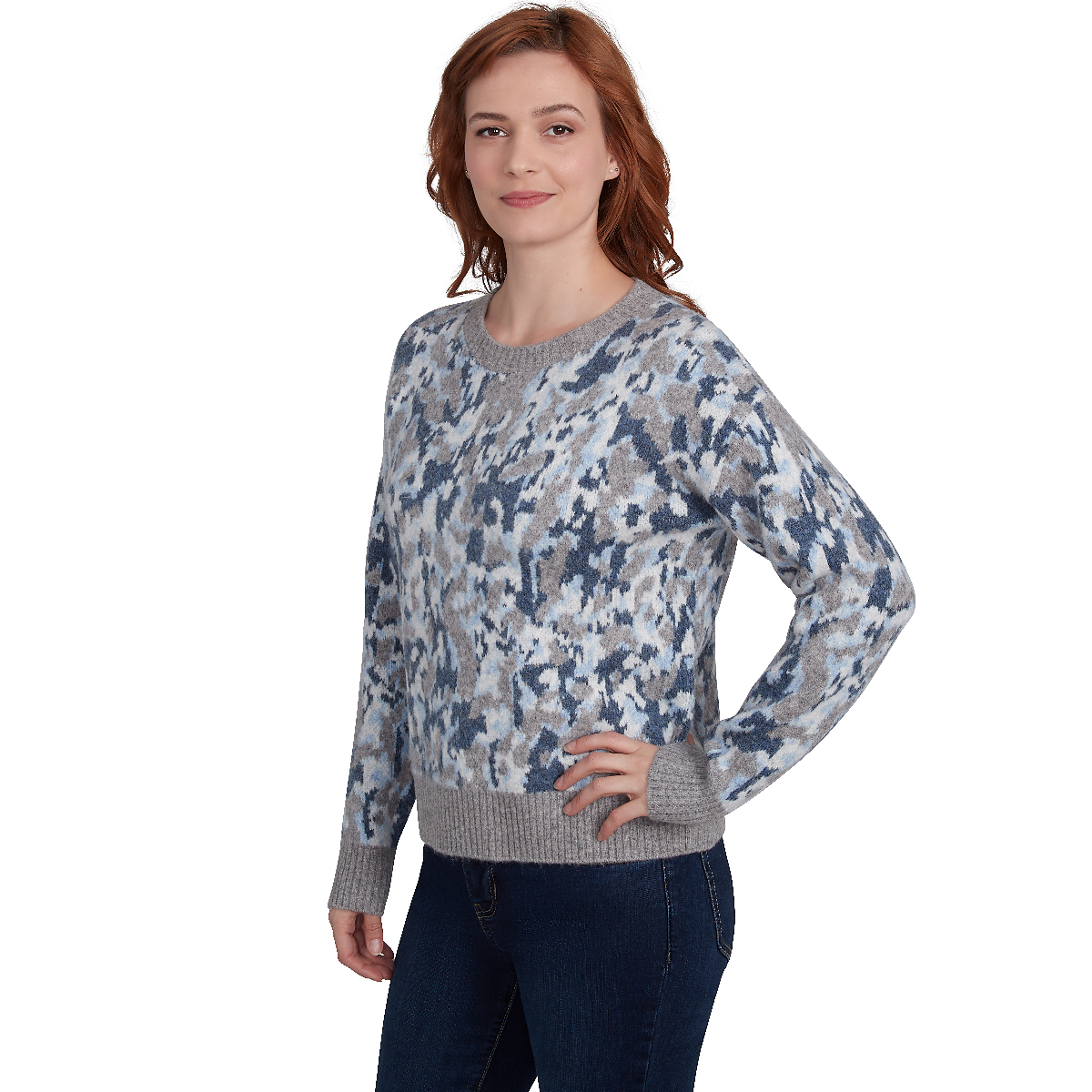 Womens Skye's The Limit Home For The Holidays Jacquard Sweater