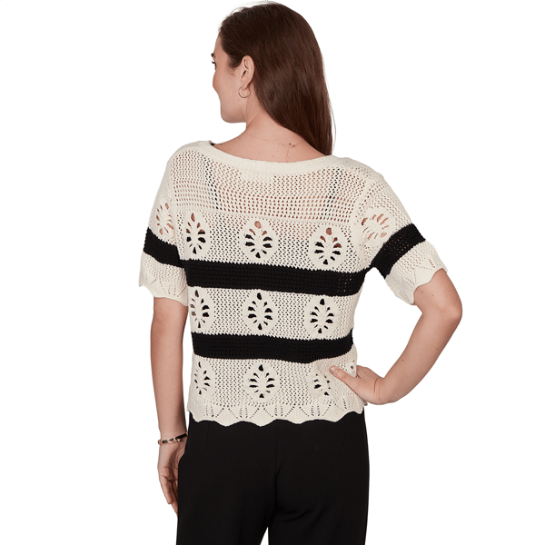 Petite Skye's The Limit Terra Tropic Solid Pointelle Cardigan alternate view