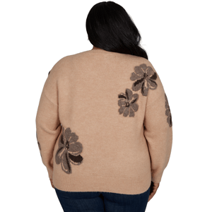 Plus Size Skyes the Limit Signature Sweaters Floral Sweater alternate view