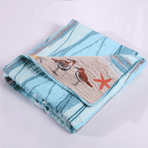 Greenland Home Fashions(tm) Maui Reversible Quilted Throw Blanket