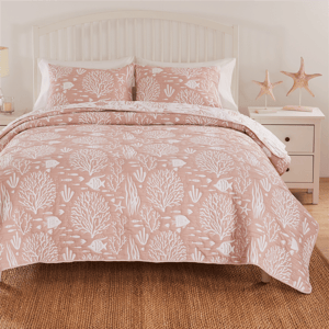 Greenland Home Fashions(tm) Marina Reversible Coastal 3pc. Quilt Set