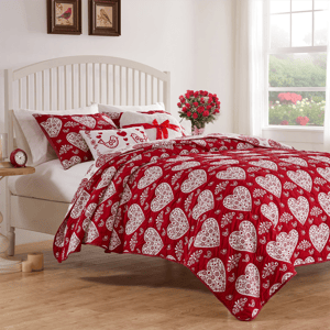 Greenland Home Fashions(tm) Lovebirds Matelasse 3pc. Coverlet Set