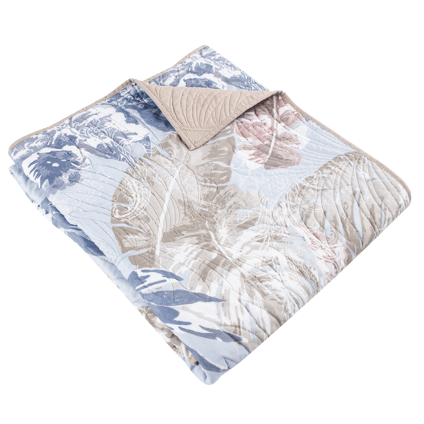 Greenland Home Fashions(tm) Tropics Reversible Quilted Throw Blanket