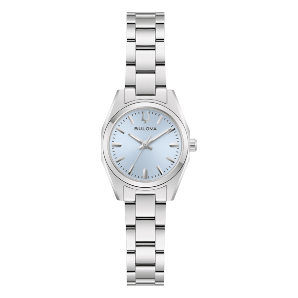 Womens Bulova Surveyor Light Blue Dial Bracelet Watch - 96L345