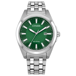 Mens Citizen(R) Eco-Drive Peyton Green Dial Watch - BM7530-50X
