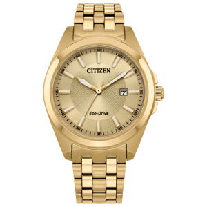 Mens Citizen(R) Eco-Drive Peyton Gold-Tone Watch - BM7532-54P