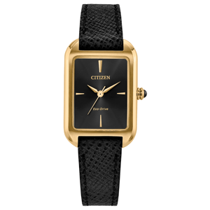 Womens Citizen(R) Eco-Drive Classic Leather Strap Watch-EM1192-01E