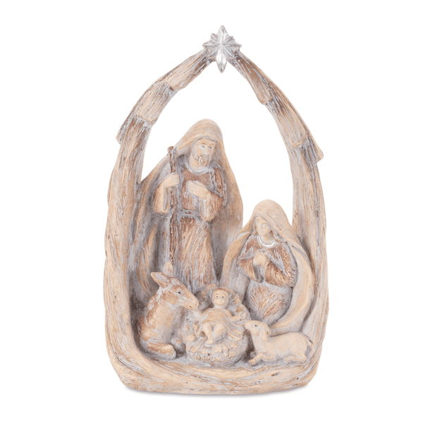 Melrose 8in. Holiday Holy Family Nativity Scene Display