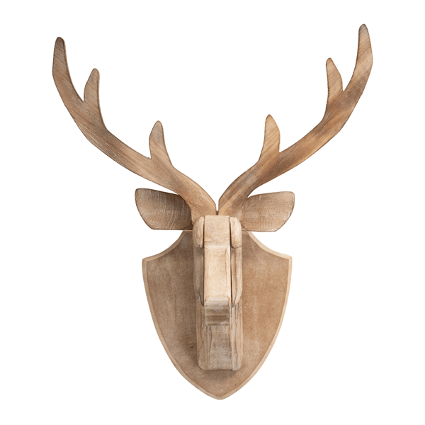 Melrose 21in. Modern Wood Deer Head Mount alternate view