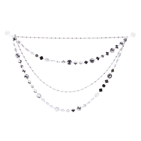 Melrose Jewel Bead & Chain Link Garland - Set of 2