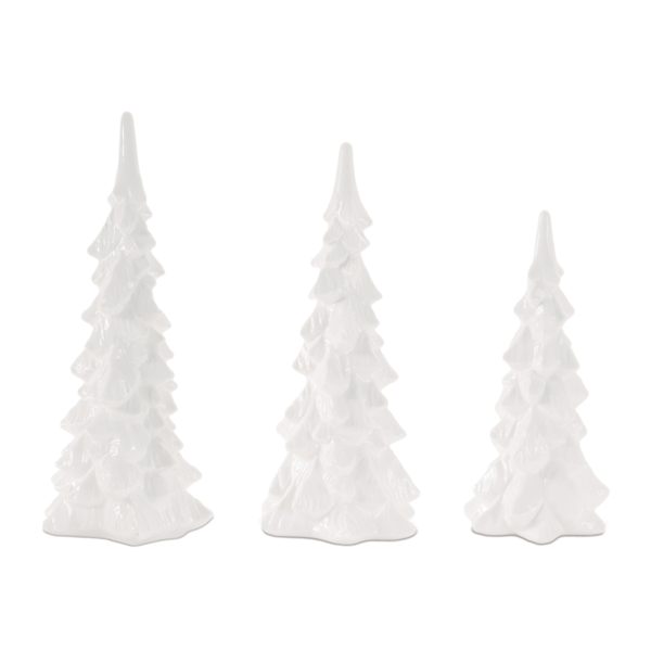Melrose Ceramic Pine Tree - Set of 3