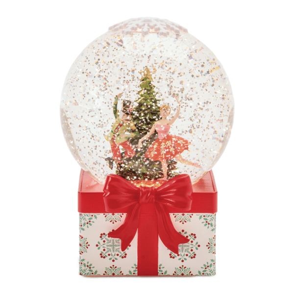 Melrose 6.5in. LED Nutcracker & Ballerina Snow Globe