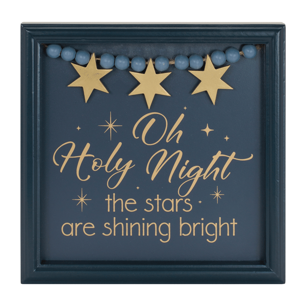 Melrose 7.75in. O Holy Night Star Quote Plaque