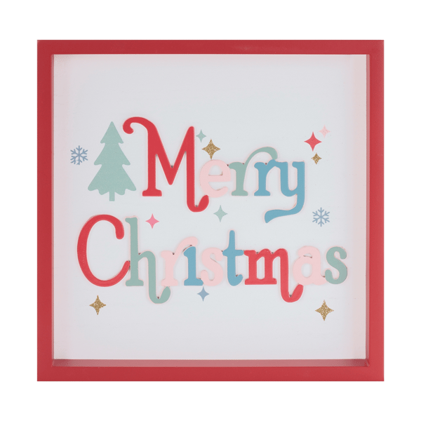Melrose 7.75in. Merry Christmas Square Block Sign
