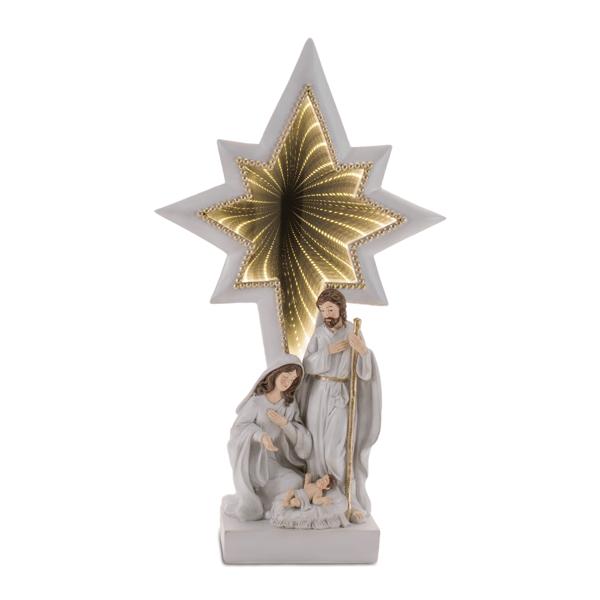 Melrose Holy Family Nativity with EkkoLight Star