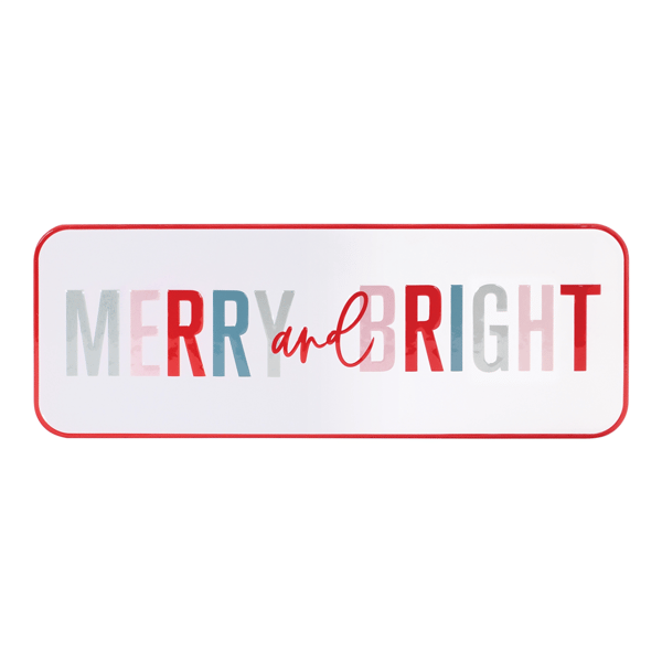 Melrose 22in. Metal Merry & Bright Sign