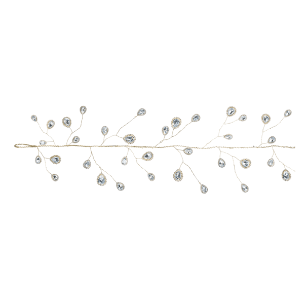 Melrose Crystal Teardrop Jewel Garland - Set of 2