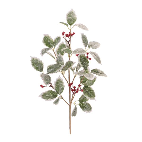 Melrose Holly Leaf & Berry Spray - Set of 2 alternate view