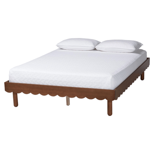 Baxton Studio Orianthe Scalloped Bed Frame