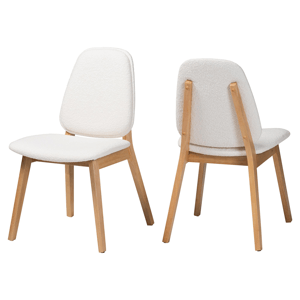 Baxton Studio Hudson Boucle Upholstered Dining Chair - Set of 2