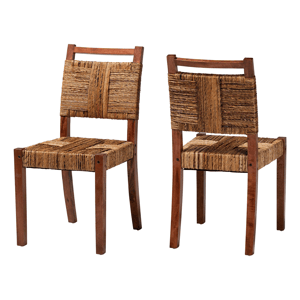 bali & pari Chabela Handwoven Seagrass Dining Chair - Set of 2