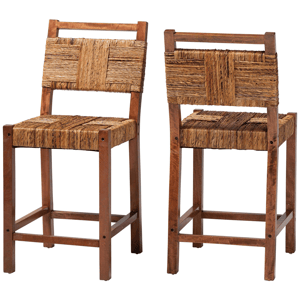 bali & pari Chabela Seagrass Counter Stool - Set of 2